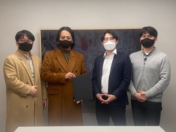 사진: 왼쪽부터 어노테이션에이아이 이용하 부대표, 어노테이션에이아이 윤동국 대표이사, NPX 캐피탈 김대환 이사, S&S 인베스트먼트 정동준 팀장