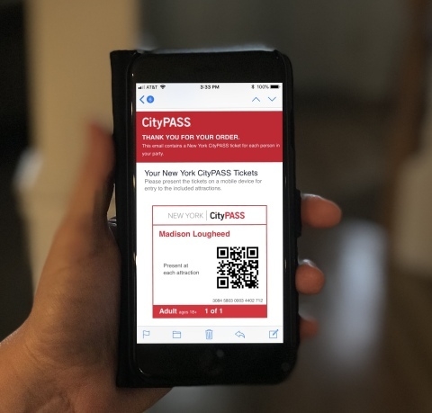 New York CityPASS mobile ticket. (Photo: Business Wire via Korea Newswire)